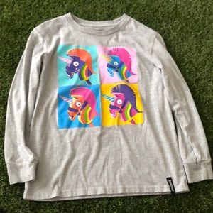 FortNite Long Sleeve T-shirt, Gray, Size 14-16 (Youth)